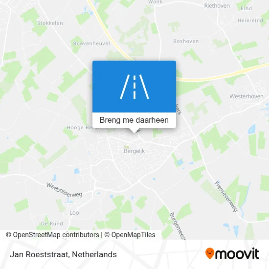 Jan Roeststraat kaart