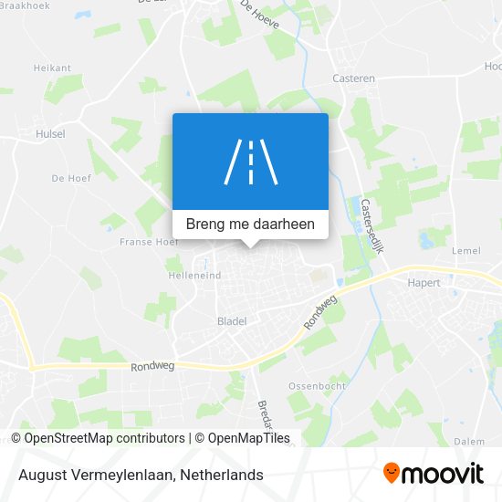 August Vermeylenlaan kaart