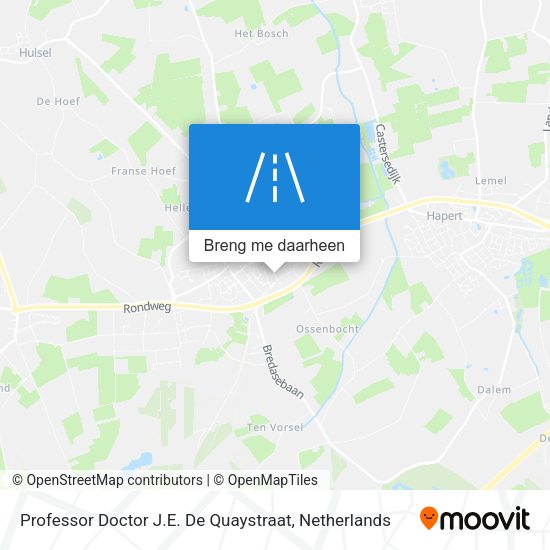 Professor Doctor J.E. De Quaystraat kaart