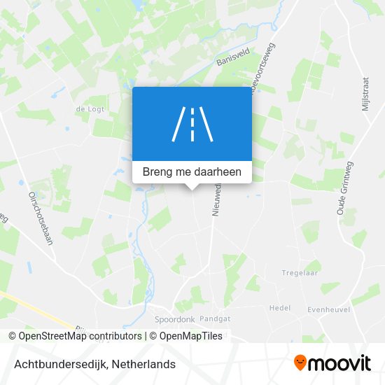 Achtbundersedijk kaart