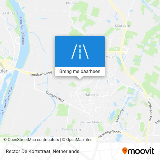 Rector De Kortstraat kaart