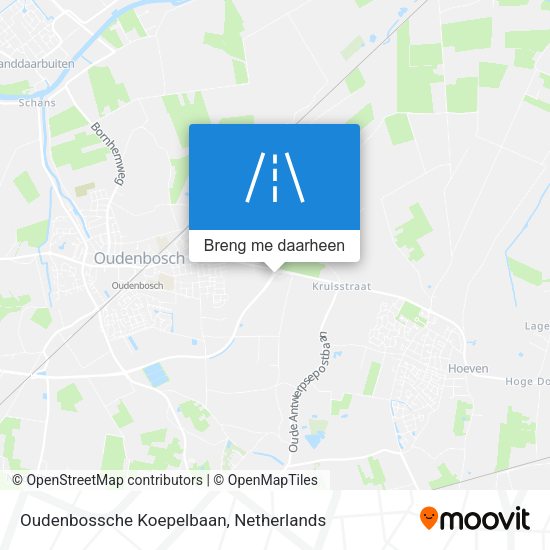 Oudenbossche Koepelbaan kaart