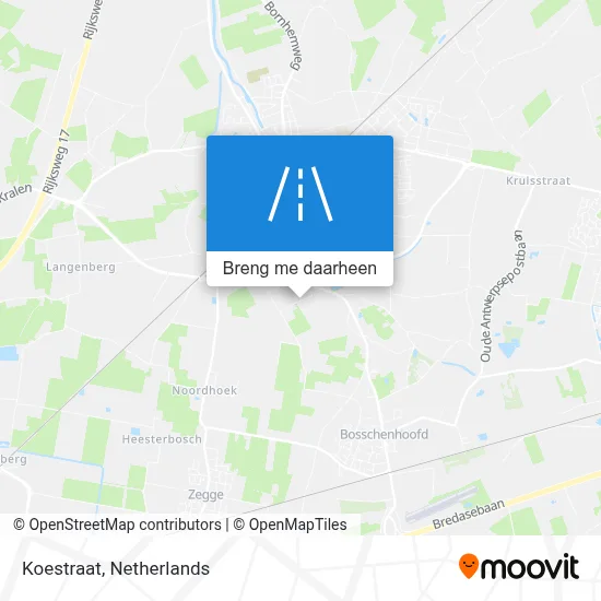 Koestraat kaart