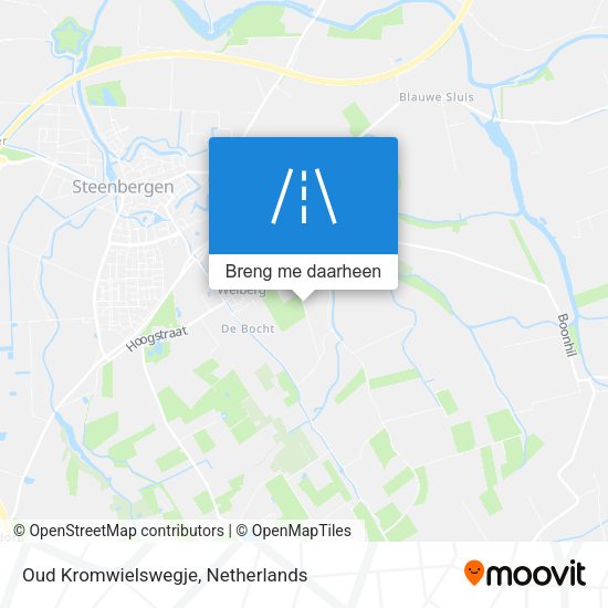 Oud Kromwielswegje kaart