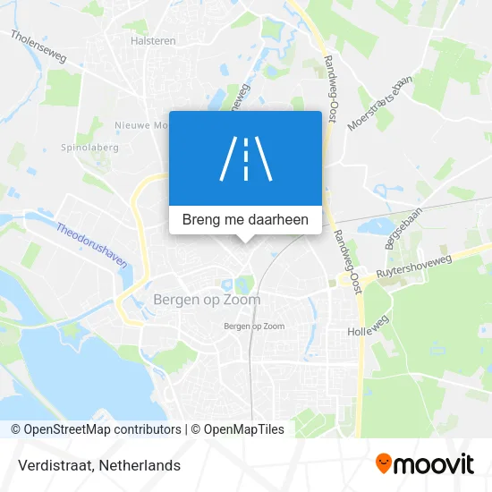 Verdistraat kaart