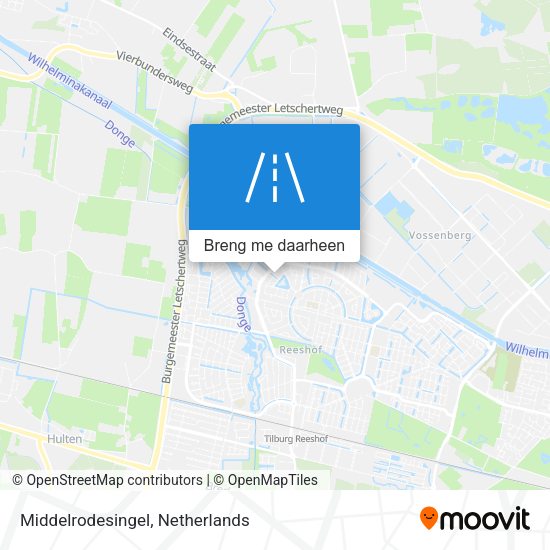 Middelrodesingel kaart
