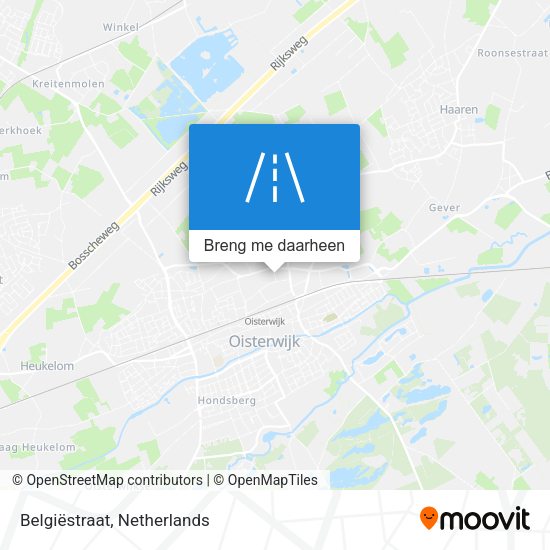 Belgiëstraat kaart