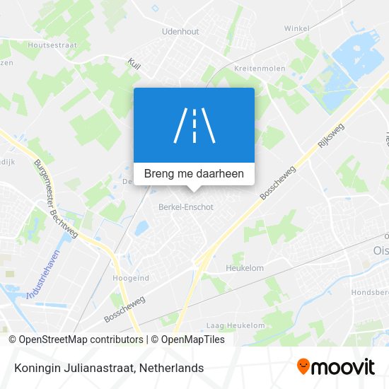 Koningin Julianastraat kaart