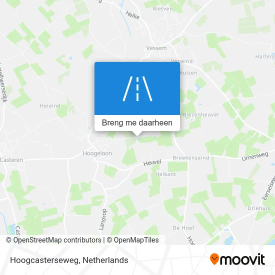 Hoogcasterseweg kaart