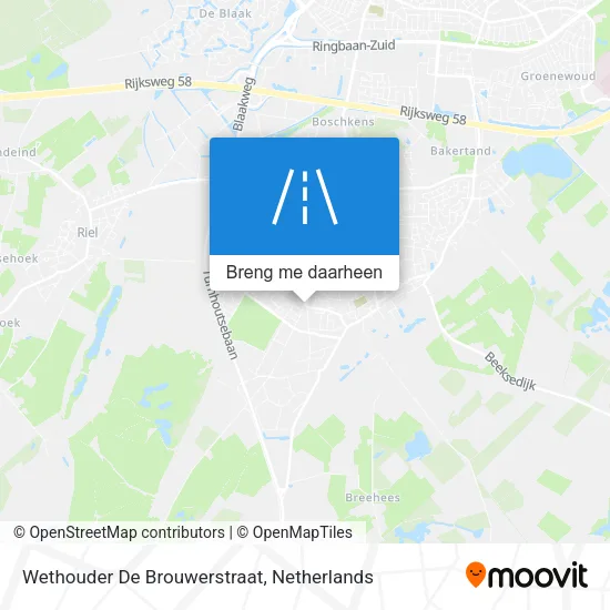 Wethouder De Brouwerstraat kaart