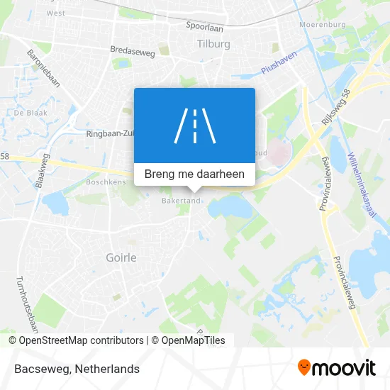 Bacseweg kaart