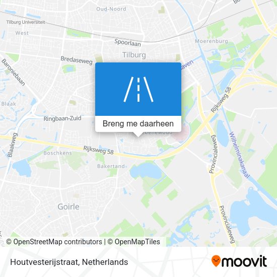 Houtvesterijstraat kaart