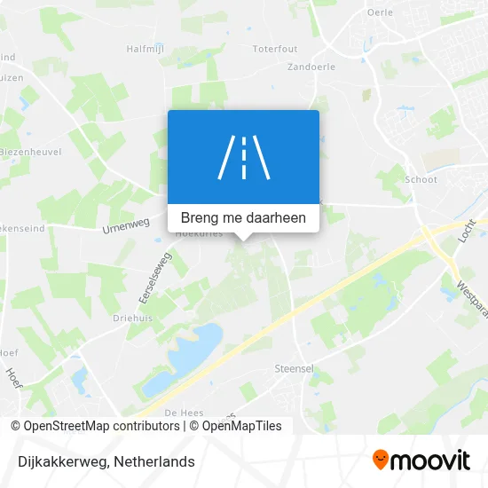 Dijkakkerweg kaart