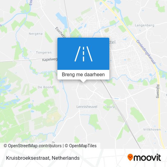 Kruisbroeksestraat kaart