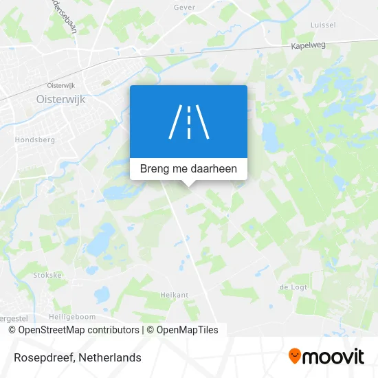 Rosepdreef kaart