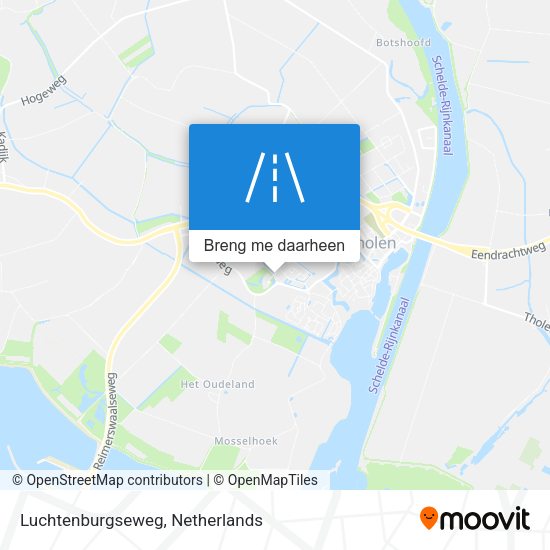 Luchtenburgseweg kaart