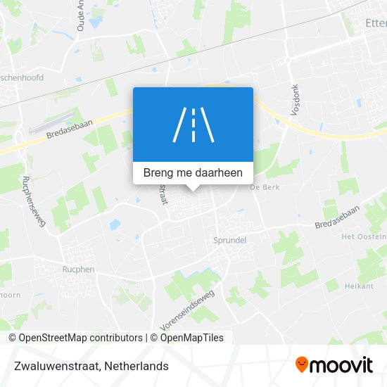 Zwaluwenstraat kaart