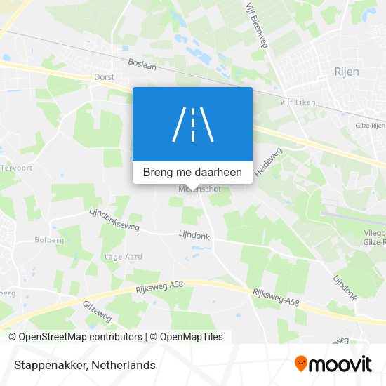 Stappenakker kaart