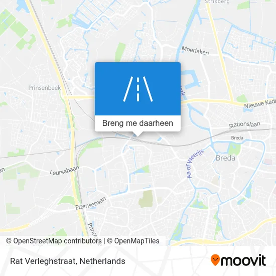 Rat Verleghstraat kaart