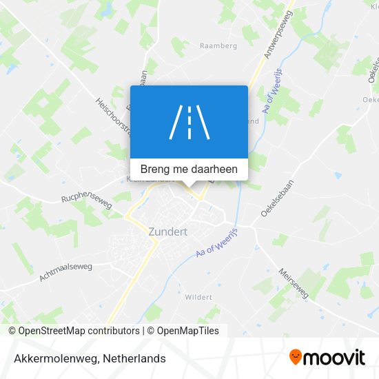 Akkermolenweg kaart