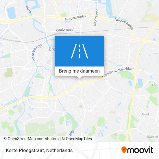 Korte Ploegstraat kaart