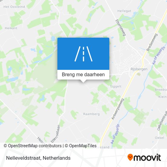Nelleveldstraat kaart