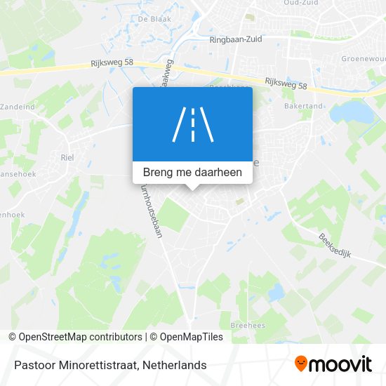 Pastoor Minorettistraat kaart