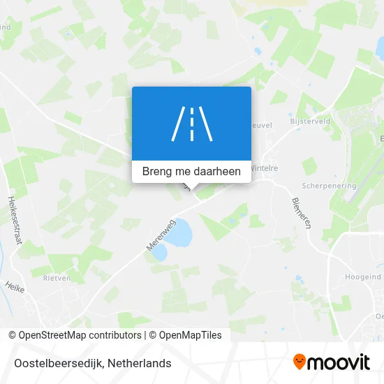 Oostelbeersedijk kaart