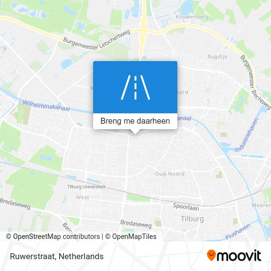 Ruwerstraat kaart