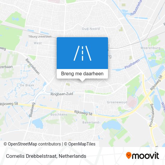Cornelis Drebbelstraat kaart