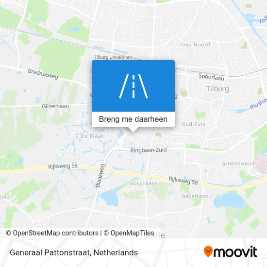 Generaal Pattonstraat kaart