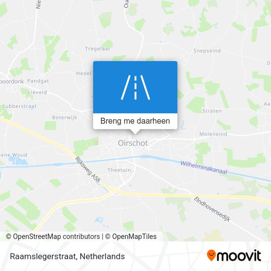 Raamslegerstraat kaart