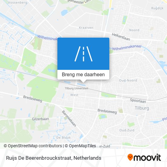 Ruijs De Beerenbrouckstraat kaart