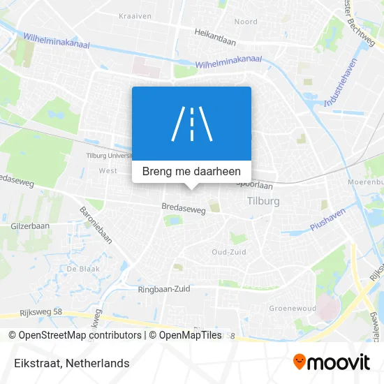 Eikstraat kaart