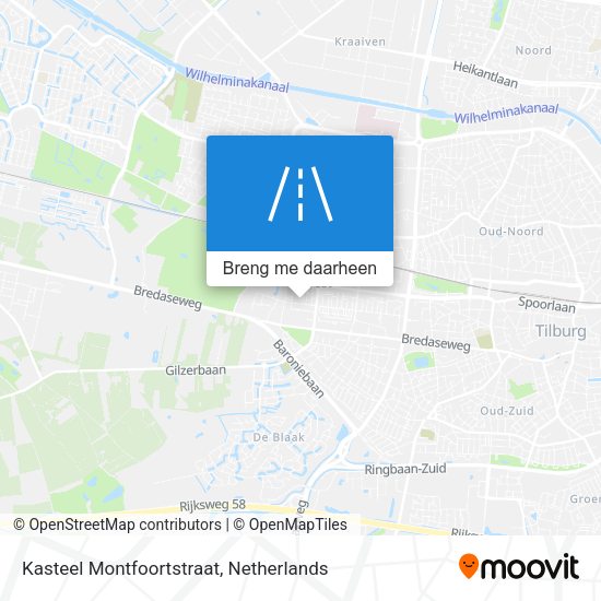 Kasteel Montfoortstraat kaart