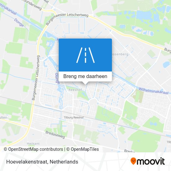 Hoevelakenstraat kaart