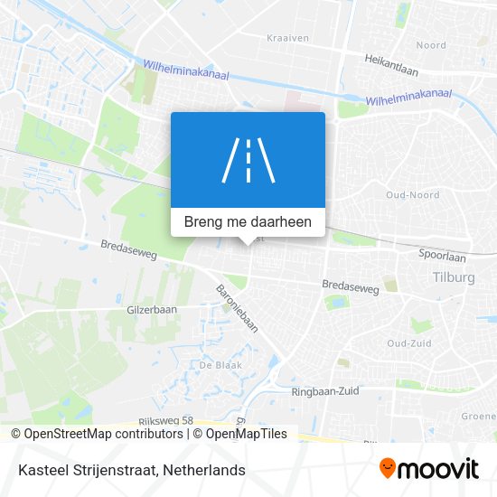 Kasteel Strijenstraat kaart
