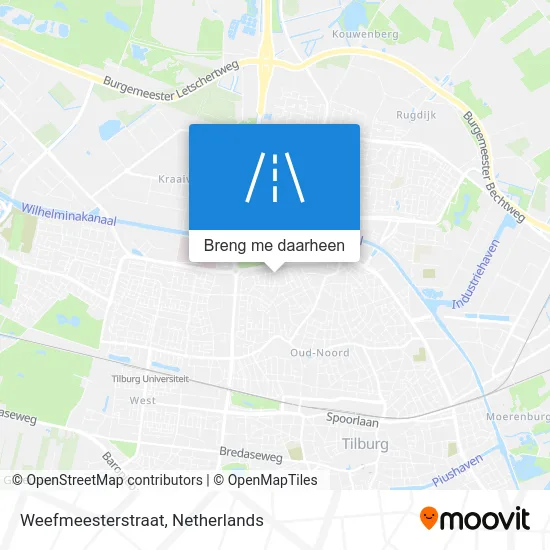 Weefmeesterstraat kaart