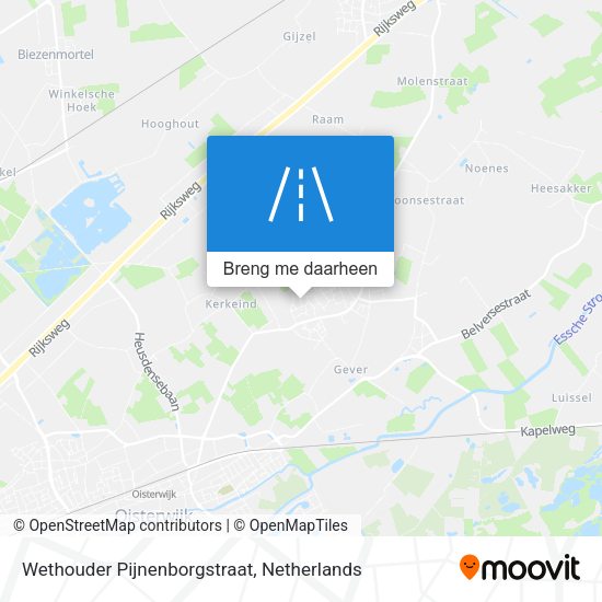 Wethouder Pijnenborgstraat kaart