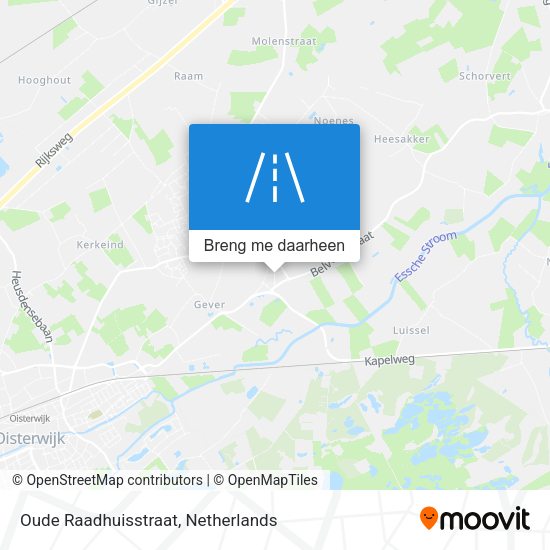 Oude Raadhuisstraat kaart