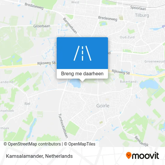 Kamsalamander kaart