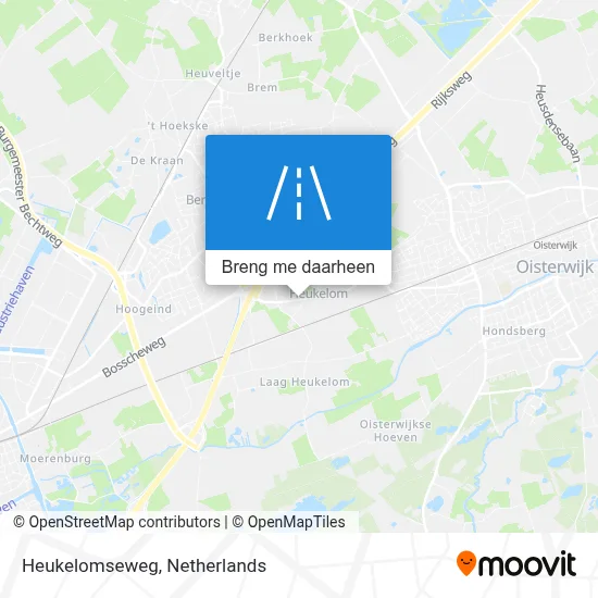 Heukelomseweg kaart