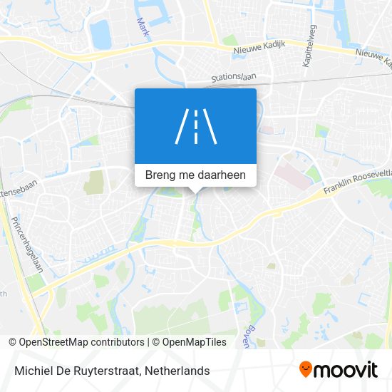Michiel De Ruyterstraat kaart