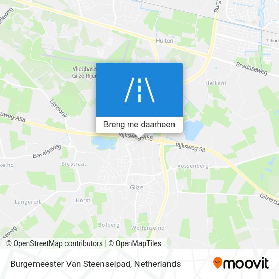 Burgemeester Van Steenselpad kaart