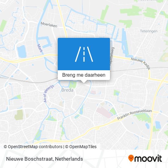 Nieuwe Boschstraat kaart