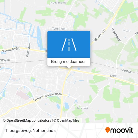 Tilburgseweg kaart