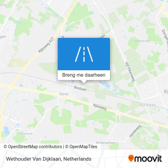 Wethouder Van Dijklaan kaart