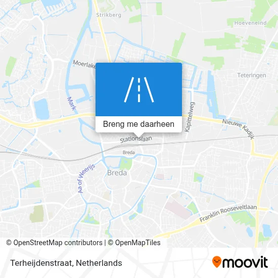 Terheijdenstraat kaart