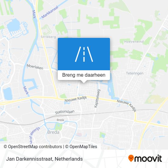 Jan Darkennisstraat kaart