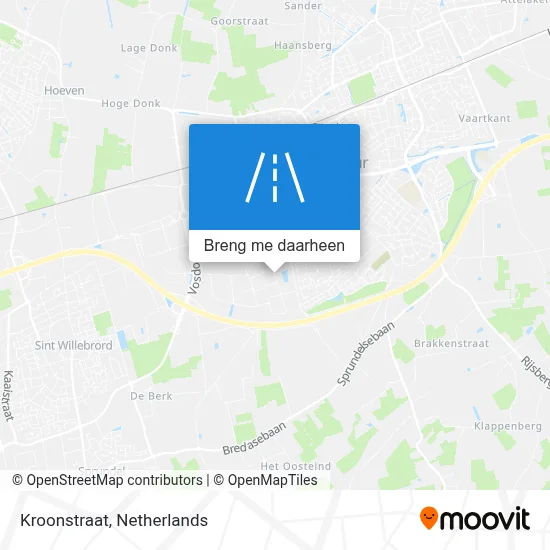 Kroonstraat kaart